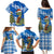 Scotland Christmas Family Matching Puletasi and Hawaiian Shirt with Nessie Santa Hat and Blue Tartan Tree - Wonder Print Shop