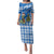 Scotland Christmas Family Matching Puletasi and Hawaiian Shirt with Nessie Santa Hat and Blue Tartan Tree - Wonder Print Shop