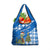 Scotland Christmas Grocery Bag with Nessie Santa Hat and Blue Tartan Tree - Wonder Print Shop