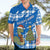 Scotland Christmas Hawaiian Shirt with Nessie Santa Hat and Blue Tartan Tree - Wonder Print Shop