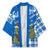 Scotland Christmas Kimono with Nessie Santa Hat and Blue Tartan Tree - Wonder Print Shop