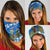 Scotland Christmas Neck Gaiter with Nessie Santa Hat and Blue Tartan Tree - Wonder Print Shop