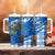 Scotland Christmas Tumbler With Handle with Nessie Santa Hat and Blue Tartan Tree - Wonder Print Shop