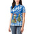Scotland Christmas Women Polo Shirt with Nessie Santa Hat and Blue Tartan Tree - Wonder Print Shop