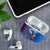 Scotland Christmas AirPods Case with Santa Playing Bagpipes and Blue Red Tartan Music Notes - Wonder Print Shop