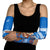 Scotland Christmas Arm Sleeves with Santa Playing Bagpipes and Blue Red Tartan Music Notes - Wonder Print Shop