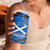 Scotland Christmas 4 in 1 Can Cooler Tumbler with Santa Playing Bagpipes and Blue Red Tartan Music Notes - Wonder Print Shop