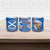 Scotland Christmas Ceramic Mug with Santa Playing Bagpipes and Blue Red Tartan Music Notes - Wonder Print Shop