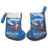 Scotland Christmas Stocking with Santa Playing Bagpipes and Blue Red Tartan Music Notes - Wonder Print Shop