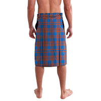 Scotland Christmas Lavalava with Santa Playing Bagpipes and Blue Red Tartan Music Notes - Wonder Print Shop
