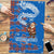 Scotland Christmas Puzzle with Santa Playing Bagpipes and Blue Red Tartan Music Notes - Wonder Print Shop