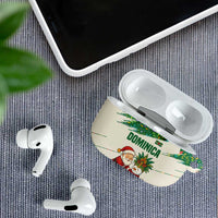 Dominica Christmas AirPods Case with Santa Snowman and Tropical Carnival Headpiece - Wonder Print Shop
