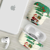 Dominica Christmas AirPods Case with Santa Snowman and Tropical Carnival Headpiece - Wonder Print Shop