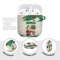 Dominica Christmas AirPods Case with Santa Snowman and Tropical Carnival Headpiece - Wonder Print Shop