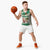 Dominica Christmas Basketball Jersey with Santa Snowman and Tropical Carnival Headpiece - Wonder Print Shop
