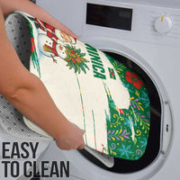 Dominica Christmas Bathroom Set with Santa Snowman and Tropical Carnival Headpiece - Wonder Print Shop