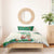 Dominica Christmas Bedding Set with Santa Snowman and Tropical Carnival Headpiece - Wonder Print Shop