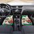 Dominica Christmas Car Mats with Santa Snowman and Tropical Carnival Headpiece - Wonder Print Shop