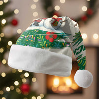 Dominica Christmas Santa Hat with Santa Snowman and Tropical Carnival Headpiece - Wonder Print Shop