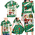 Dominica Christmas Family Matching Long Sleeve Bodycon Dress and Hawaiian Shirt with Santa Snowman and Tropical Carnival Headpiece - Wonder Print Shop