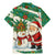 Dominica Christmas Family Matching Mermaid Dress and Hawaiian Shirt with Santa Snowman and Tropical Carnival Headpiece - Wonder Print Shop