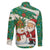 Dominica Christmas Family Matching Off Shoulder Maxi Dress and Hawaiian Shirt with Santa Snowman and Tropical Carnival Headpiece - Wonder Print Shop