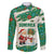 Dominica Christmas Family Matching Puletasi and Hawaiian Shirt with Santa Snowman and Tropical Carnival Headpiece - Wonder Print Shop