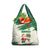 Dominica Christmas Grocery Bag with Santa Snowman and Tropical Carnival Headpiece - Wonder Print Shop
