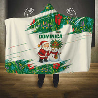 Dominica Christmas Hooded Blanket with Santa Snowman and Tropical Carnival Headpiece - Wonder Print Shop