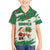 Dominica Christmas Kid Hawaiian Shirt with Santa Snowman and Tropical Carnival Headpiece - Wonder Print Shop