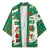 Dominica Christmas Kimono with Santa Snowman and Tropical Carnival Headpiece - Wonder Print Shop