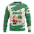 Dominica Christmas Ugly Christmas Sweater with Santa Snowman and Tropical Carnival Headpiece - Wonder Print Shop