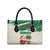 Dominica Christmas Leather Bag with Santa Snowman and Tropical Carnival Headpiece - Wonder Print Shop