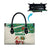 Dominica Christmas Leather Bag with Santa Snowman and Tropical Carnival Headpiece - Wonder Print Shop