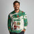 Dominica Christmas Long Sleeve Polo Shirt with Santa Snowman and Tropical Carnival Headpiece - Wonder Print Shop