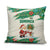 Dominica Christmas Pillow Cover with Santa Snowman and Tropical Carnival Headpiece - Wonder Print Shop