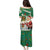 Dominica Christmas Puletasi with Santa Snowman and Tropical Carnival Headpiece - Wonder Print Shop