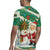 Dominica Christmas Rugby Jersey with Santa Snowman and Tropical Carnival Headpiece - Wonder Print Shop