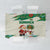 Dominica Christmas Tablecloth with Santa Snowman and Tropical Carnival Headpiece - Wonder Print Shop