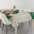 Dominica Christmas Tablecloth with Santa Snowman and Tropical Carnival Headpiece - Wonder Print Shop