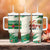 Dominica Christmas Tumbler With Handle with Santa Snowman and Tropical Carnival Headpiece - Wonder Print Shop