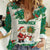 Dominica Christmas Women Casual Shirt with Santa Snowman and Tropical Carnival Headpiece - Wonder Print Shop