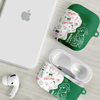 Dominica Christmas AirPods Case with Parrot Gift Box and Festive Pattern Design - Wonder Print Shop