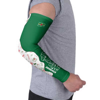Dominica Christmas Arm Sleeves with Parrot Gift Box and Festive Pattern Design - Wonder Print Shop