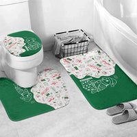 Dominica Christmas Bathroom Set with Parrot Gift Box and Festive Pattern Design - Wonder Print Shop
