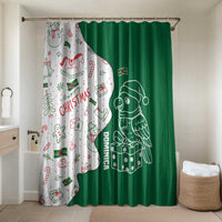 Dominica Christmas Bathroom Set with Parrot Gift Box and Festive Pattern Design - Wonder Print Shop