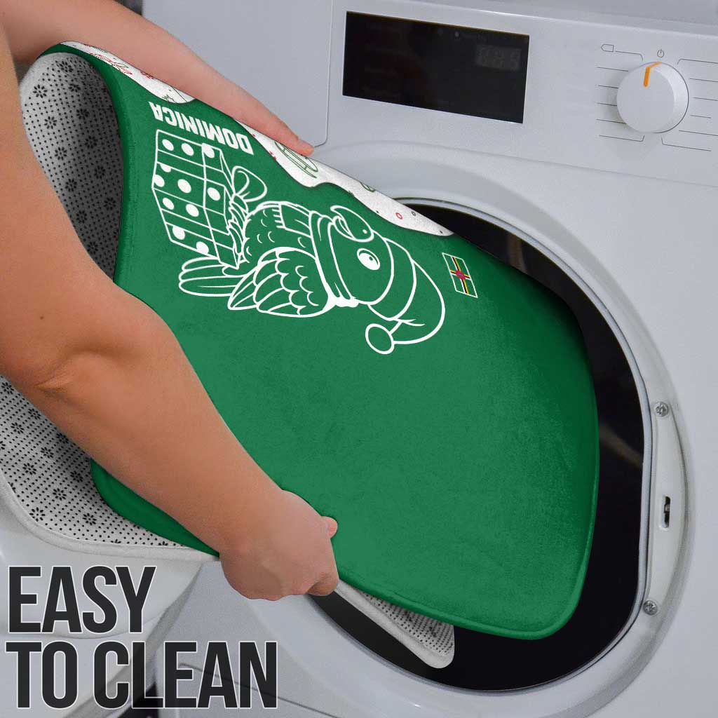 Dominica Christmas Bathroom Set with Parrot Gift Box and Festive Pattern Design - Wonder Print Shop