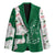 Dominica Christmas Blazer with Parrot Gift Box and Festive Pattern Design - Wonder Print Shop