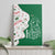 Dominica Christmas Canvas Wall Art with Parrot Gift Box and Festive Pattern Design - Wonder Print Shop
