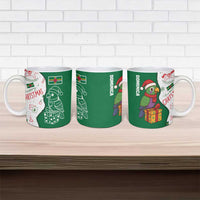 Dominica Christmas Ceramic Mug with Parrot Gift Box and Festive Pattern Design - Wonder Print Shop